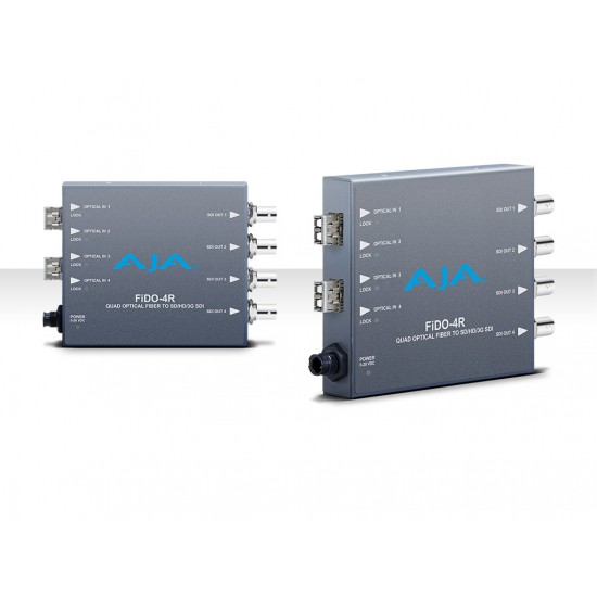 AJA FiDO 4R MM – 4-Channel Multi-Mode LC Fiber to 3G-SDI Receiver