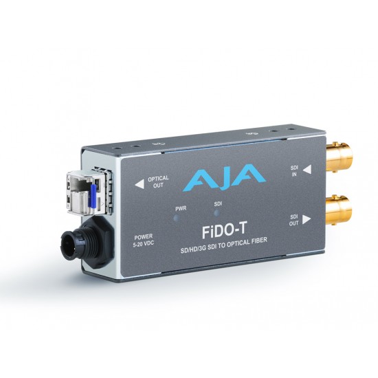 AJA FiDO T – Single-channel SD/HD/3G SDI to Optical Fiber with looping SD/HD/3G SDI output