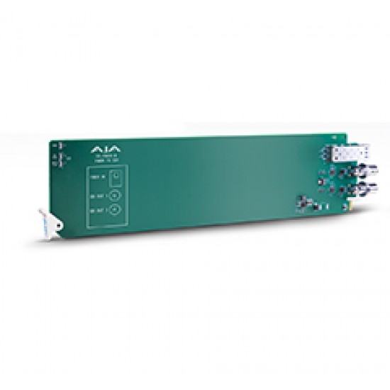 AJA OG-FIBER-R – openGear 1-channel Fiber to SDI Converter - Requires 2 slots in frame