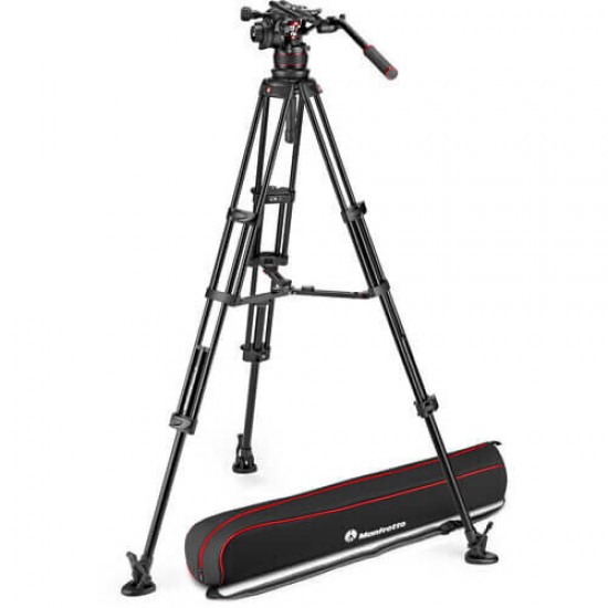 Manfrotto MVK612TWINGA Nitrotech 612 Video Başlıklı Alüminyum Çift Bacaklı Tripod