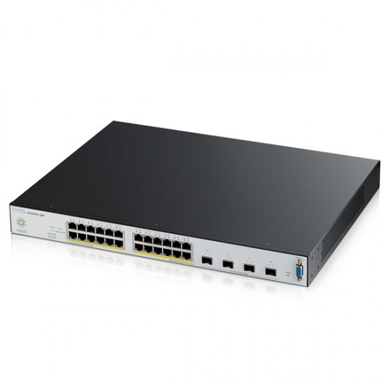 ZYXEL NSW200-28P 24 PORT GIGABIT POE+ NEBULA CLOUD MANAGED SWITCH WITH 4 PORT 10 GIGABIT UPLINK (375 WATT)